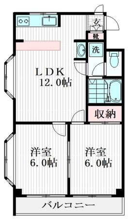 新所沢駅 徒歩12分 3階の物件間取画像